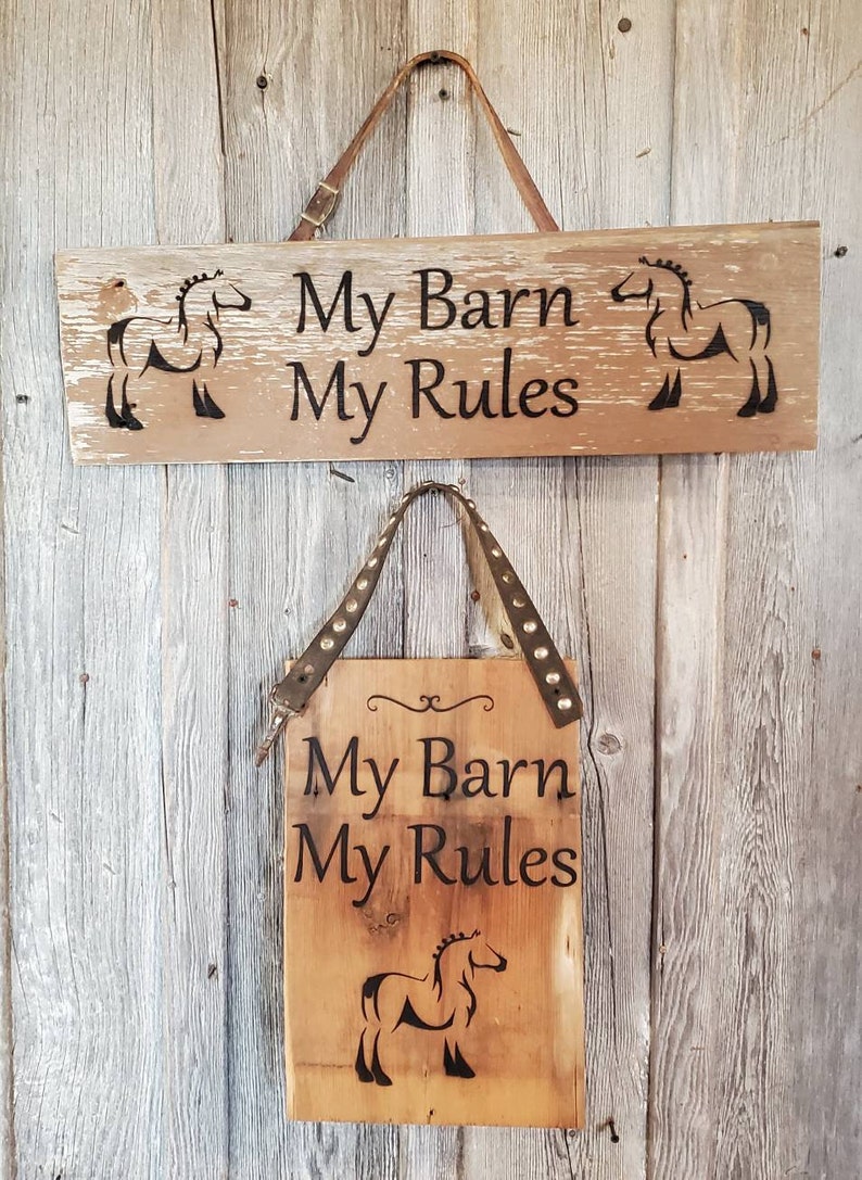 Horse Barn Rules Printable