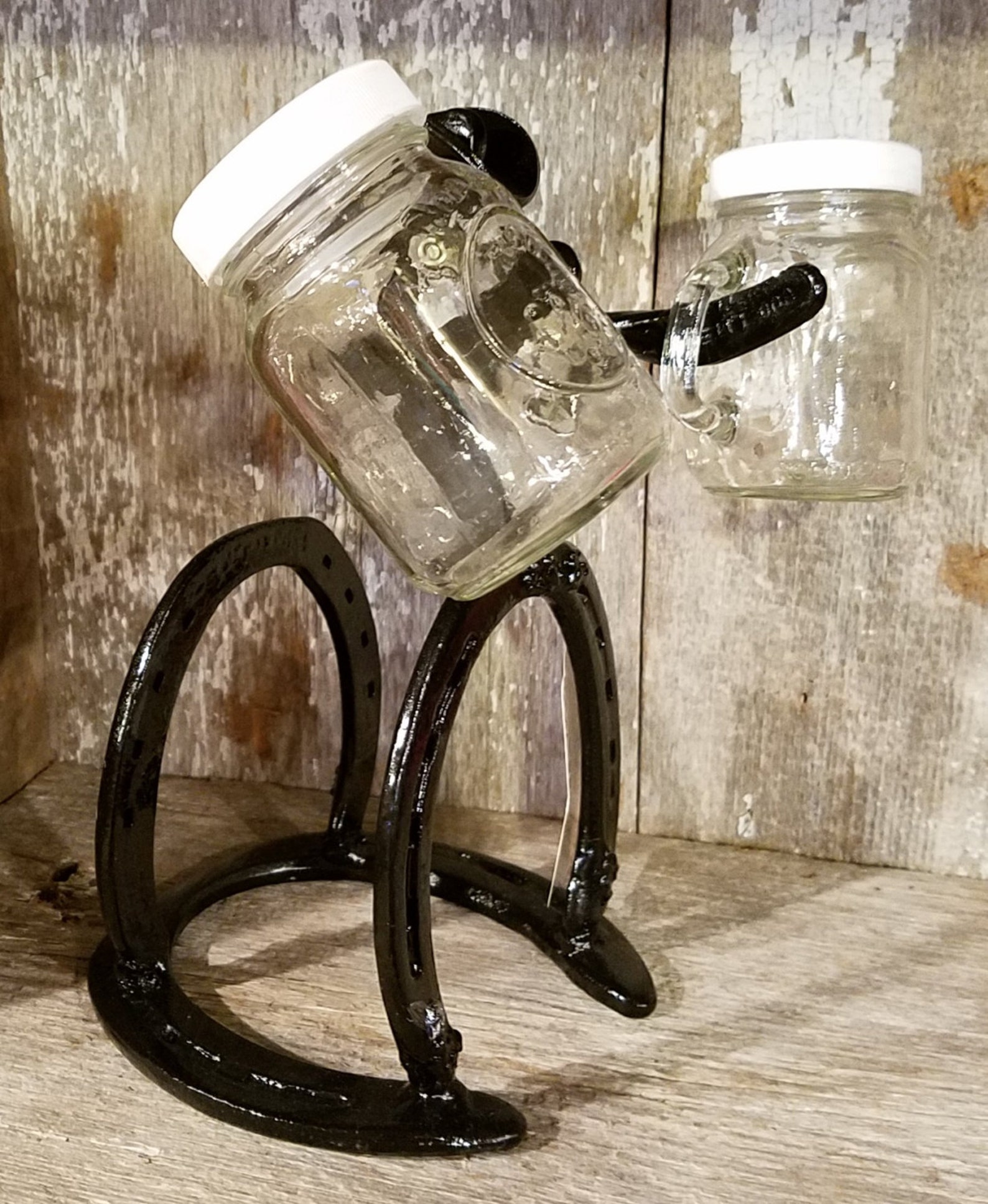 Horseshoe Cowboy Salt Pepper & Napkin Holder Authentic Etsy