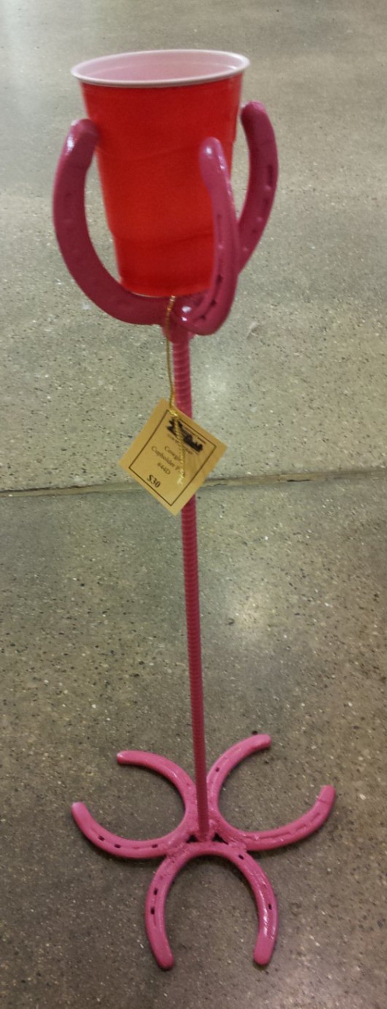 Horseshoe Cup Holder Red Solo Cup Holder Cowboy Cup Holder Etsy