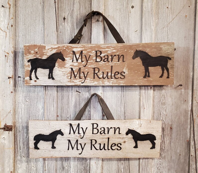 Horse Barn Rules Printable