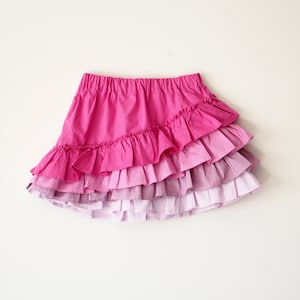 Shapla Ruffle Skirt PDF Sewing Pattern tutorial girls e-book, Sizes 0-3 months to 12 year included instant download handmade image 1