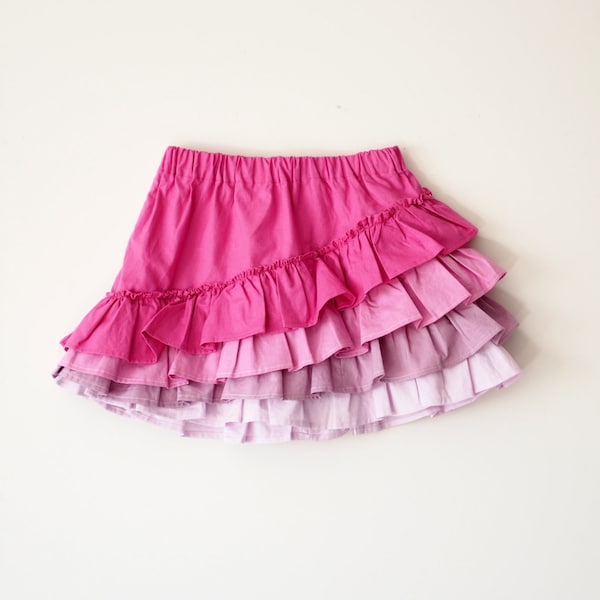 Shapla Ruffle Skirt PDF Sewing Pattern tutorial girls e-book, Sizes 0-3 months to 12 year included instant download handmade