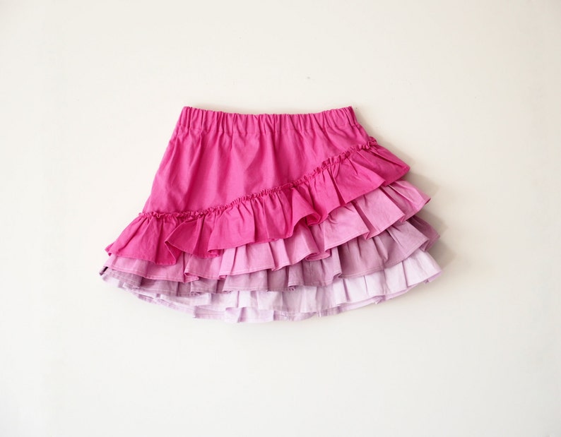 Shapla Ruffle Skirt PDF Sewing Pattern tutorial girls e-book, Sizes 0-3 months to 12 year included instant download handmade image 1