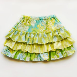 Shapla Ruffle Skirt PDF Sewing Pattern tutorial girls e-book, Sizes 0-3 months to 12 year included instant download handmade image 5