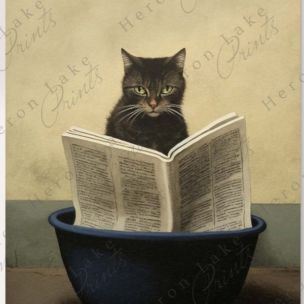 Wall Art Cat Litter Etsy