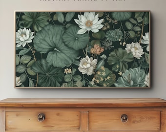 William Morris Floral Samsung Frame TV Art: Botanical Illustration (Instant Download)