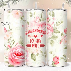 Sein Wille geschehen, Shabby Chic Jesus Becher Wrap PNG 20 Unze gerade Becher Sublimation PNG Datei Sofortiger Download nahtlos