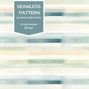 Muted Blue Tones Horizontal Stripe Seamless Pattern, POD, Commercial Use, Use for Printing Textiles, Paper Crafts Backgrounds Junk Journals