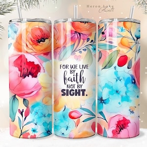 Auserwählt Worthy geliebt Jesus Tumbler Wrap PNG Floral Christian 20 oz Gerade Sublimation Download Nahtlos