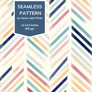 Watercolor Pastel  Chevron Stripes Seamless Pattern, Print on Demand, Commercial Use, Use for Printing Textiles, Paper Crafts