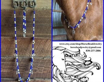 Rhythm Beads - Blue & Ivory