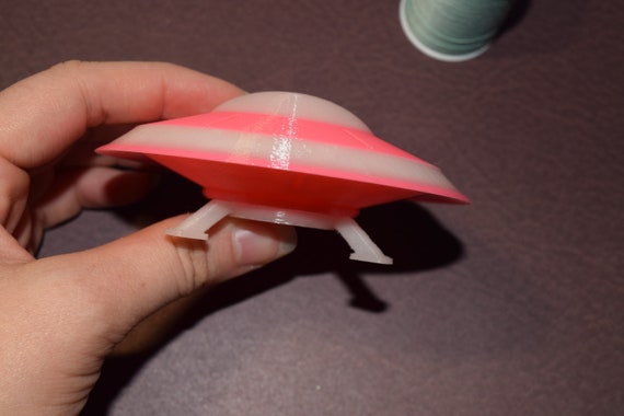 ExtraTerrestrial Alien Spacecraft Flying Saucer Area 51 UFO unidentified Flying Object Martian spaceship Glow in the Dark AlienStock sci fi