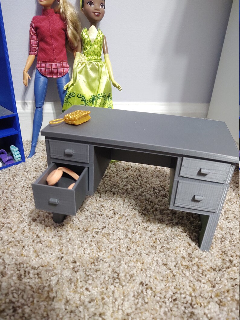 Barbie fashion doll desk miniatures accessories dollhouse Etsy