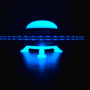 ExtraTerrestrial Alien Spacecraft Flying Saucer Area 51 UFO unidentified Flying Object Martian spaceship Glow in the Dark AlienStock fun!!!