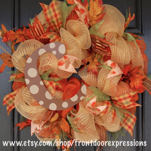 Personalized Fall Wreath