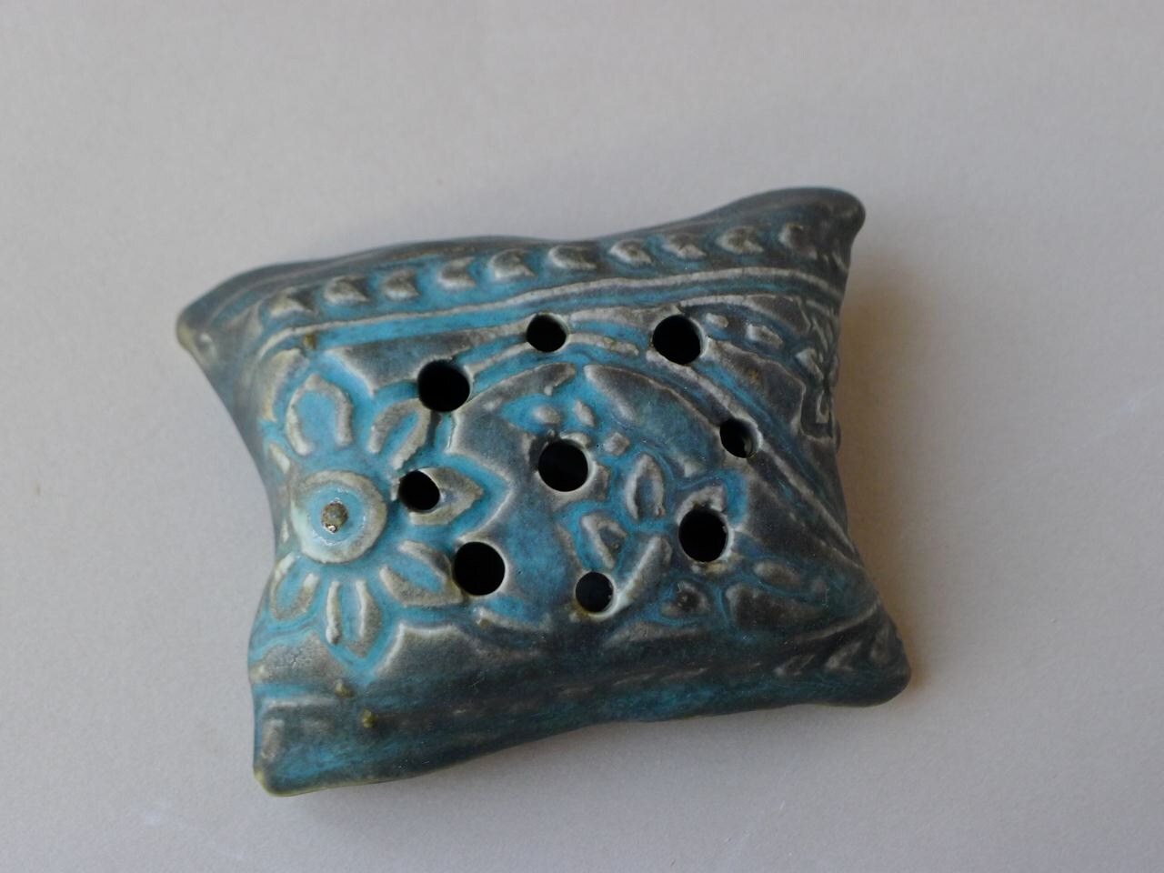 Flower Pillow Vase Pottery handmade Etsy