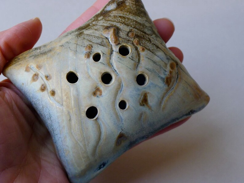 Flower Pillow Vase Pottery handmade Etsy