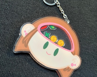 Sims on the brain Shaker Keychain - video game shaker charm
