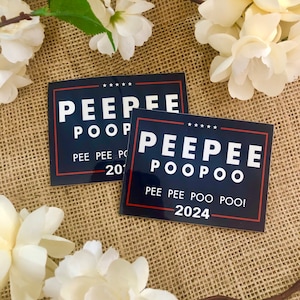 PeePee PooPoo Anti-Trump Bubble-free sticker