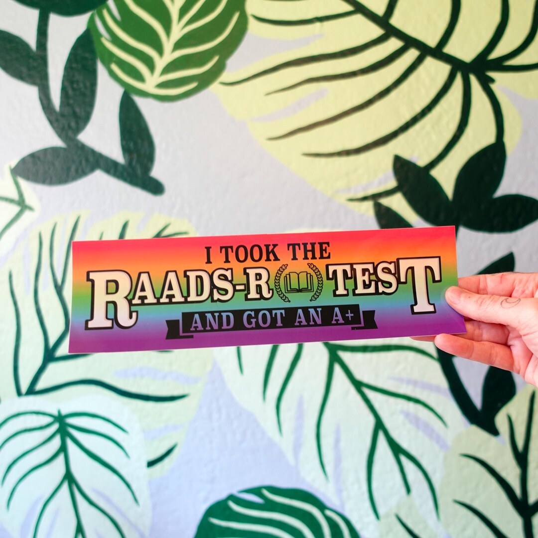 Funny Autism Bumper Sticker – RAADS-R Test A+ Vinyl Decal - Etsy