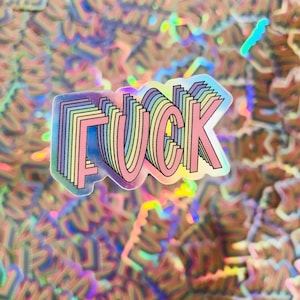 HOLOGRAPHISCHE STICKER - Scheiß