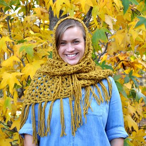 Crochet Scarf PATTERN - The Cottage Shawl Pattern Crochet Pattern Poncho Pattern