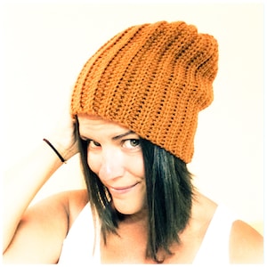 Crochet Beanie PATTERN - Knitted Hat Crochet Hat Pattern The Perfect Fit II Slouchy Beanie Pattern Crochet Pattern Beanie Crochet