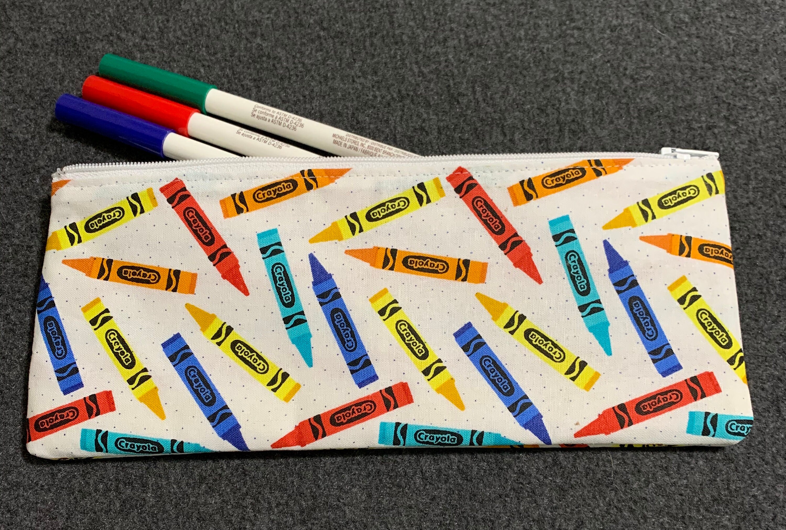 Pencil Pen Pouch Crayon Crayola Etsy