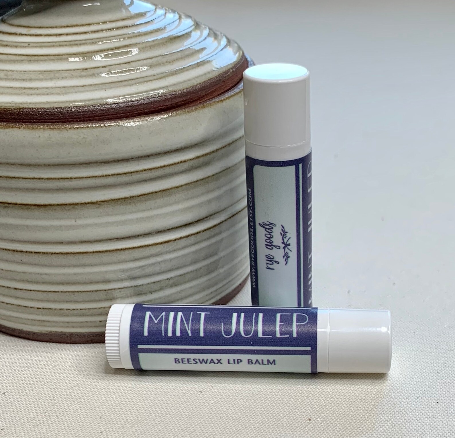 Mint Julep Handmade Beeswax Lip Balm Etsy