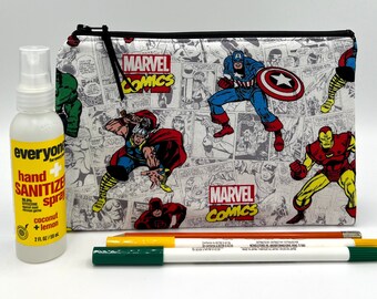 Medium Makeup Cosmetic bag - Marvel, Disney, Captain America, Hulk, Iron Man