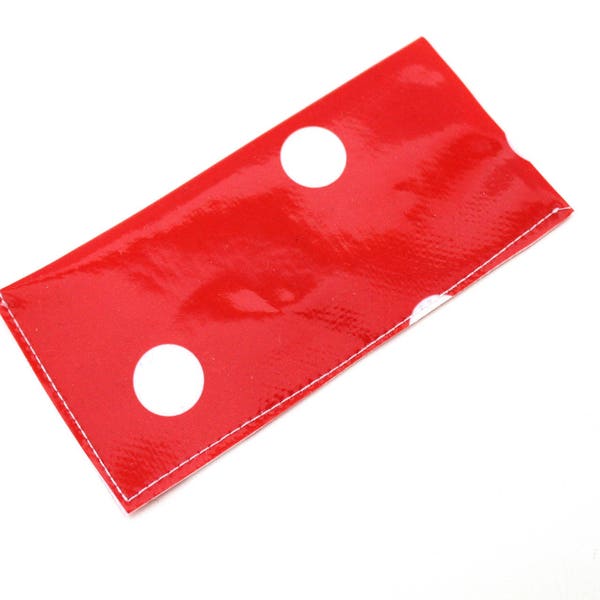 Etui à pilules / pilulier femme à pois rouge et blanc