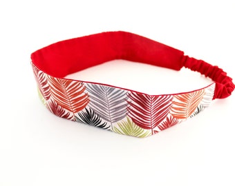 Multicolored tropical women's hair band