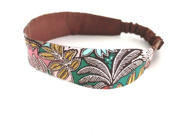 Bandeau cheveux femme tropical multicolore