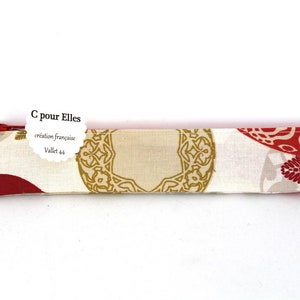 Etui brosse à dents rouge et doré