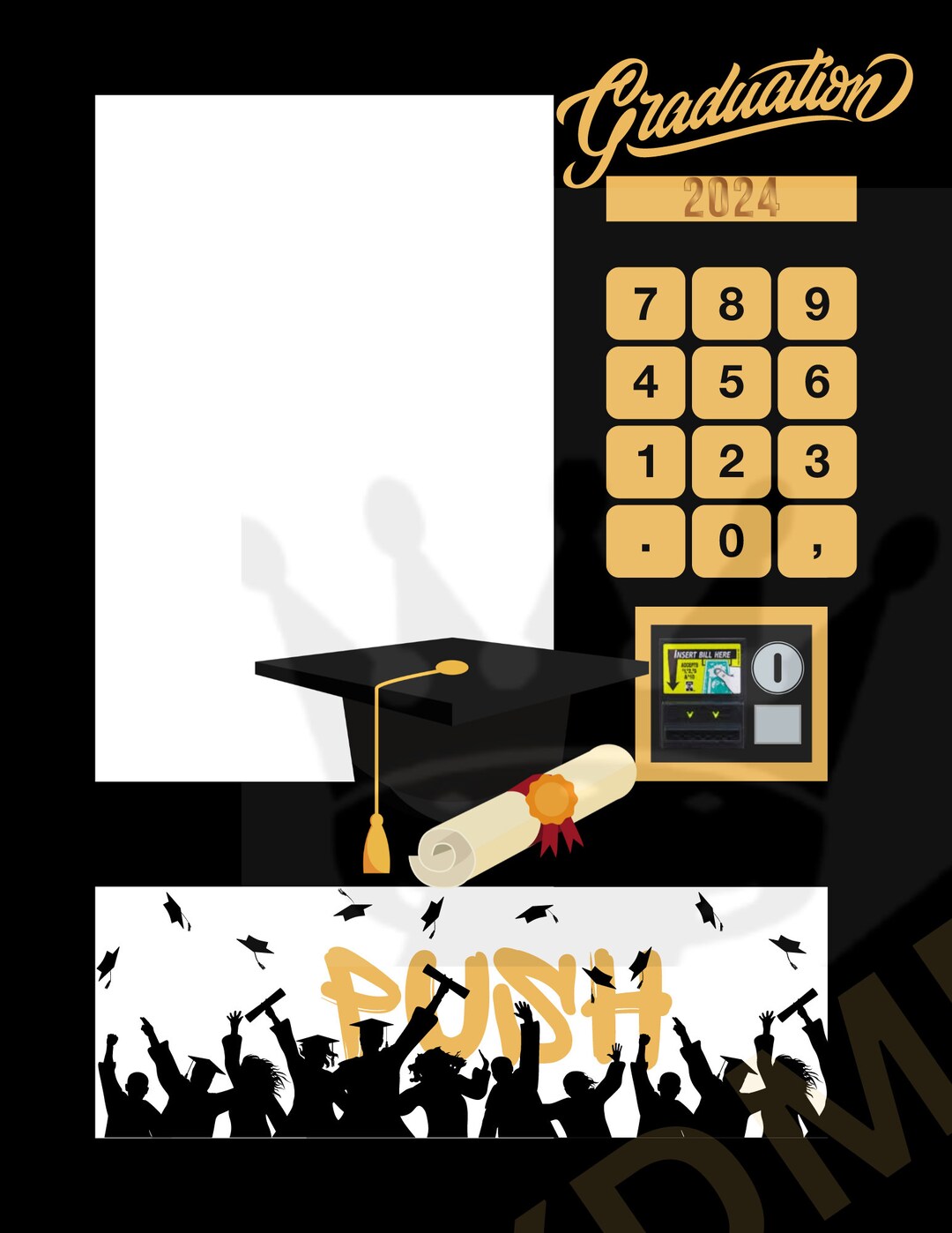 Graduation Vending Machine PNG, 16X20 Vending Bundle Png Pdf Jpg ...