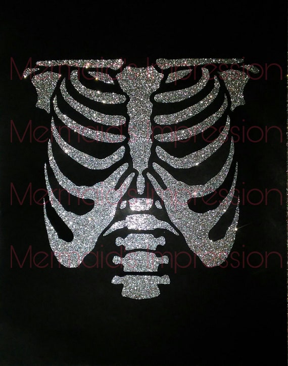 pix Skeleton Rib Cage Stencil skeleton rib cage chest or hands stencil reusable or one time etsy