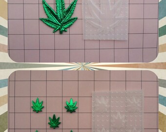 Weed Marijuana Leaf Fancy Keychains Pot Handmade Resin Epoxy Cannabis