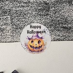 Halloween Stickers for Treat Bags,  Happy Halloween Labels, Candy Bag Stickers, Goody Bag Stickers, Candy, Pumpkin, Ghost, Trick or Treat,