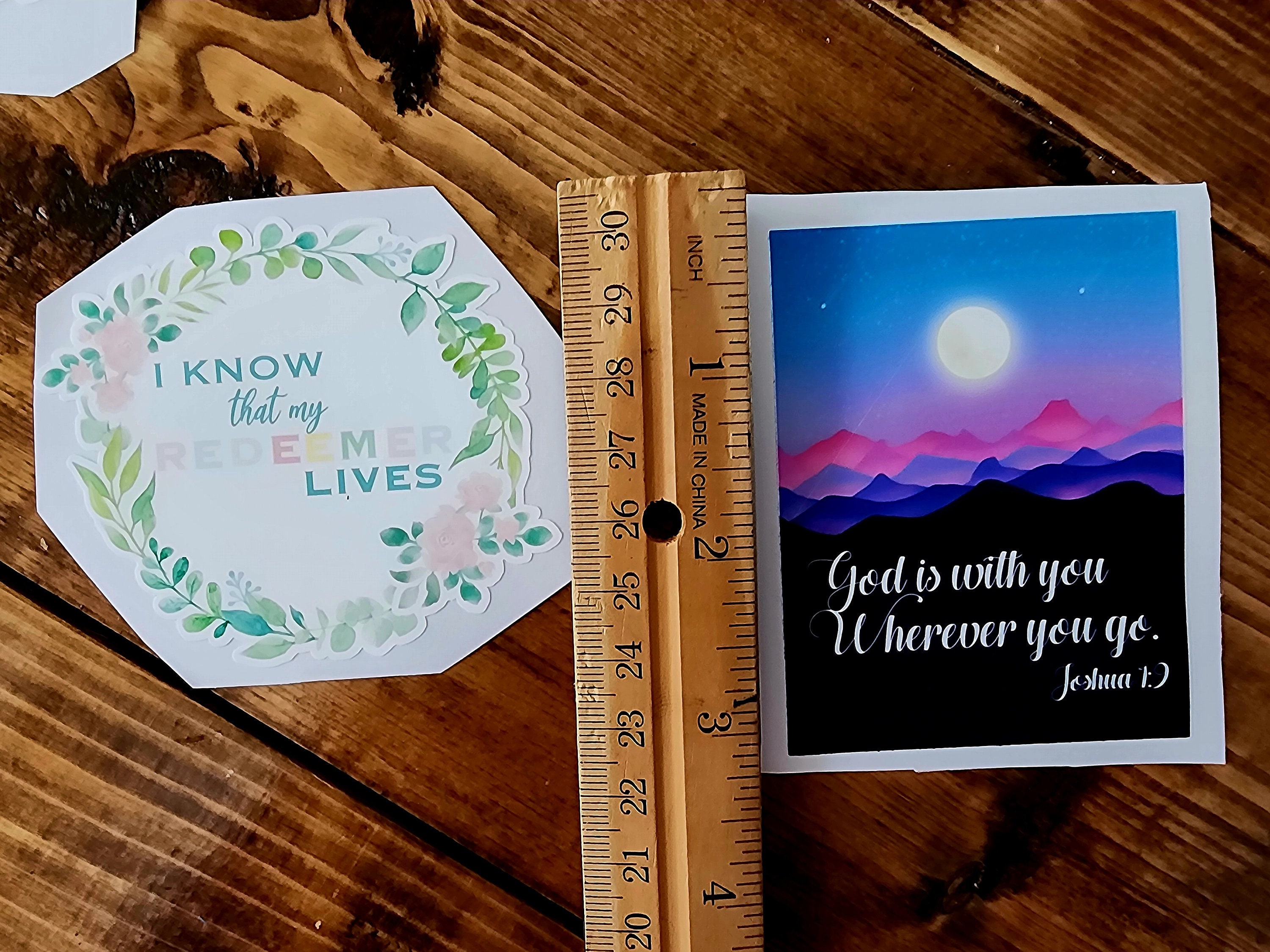 Bible Verse Scripture Sticker Bundle, Christian Sticker Pack, Purple ...