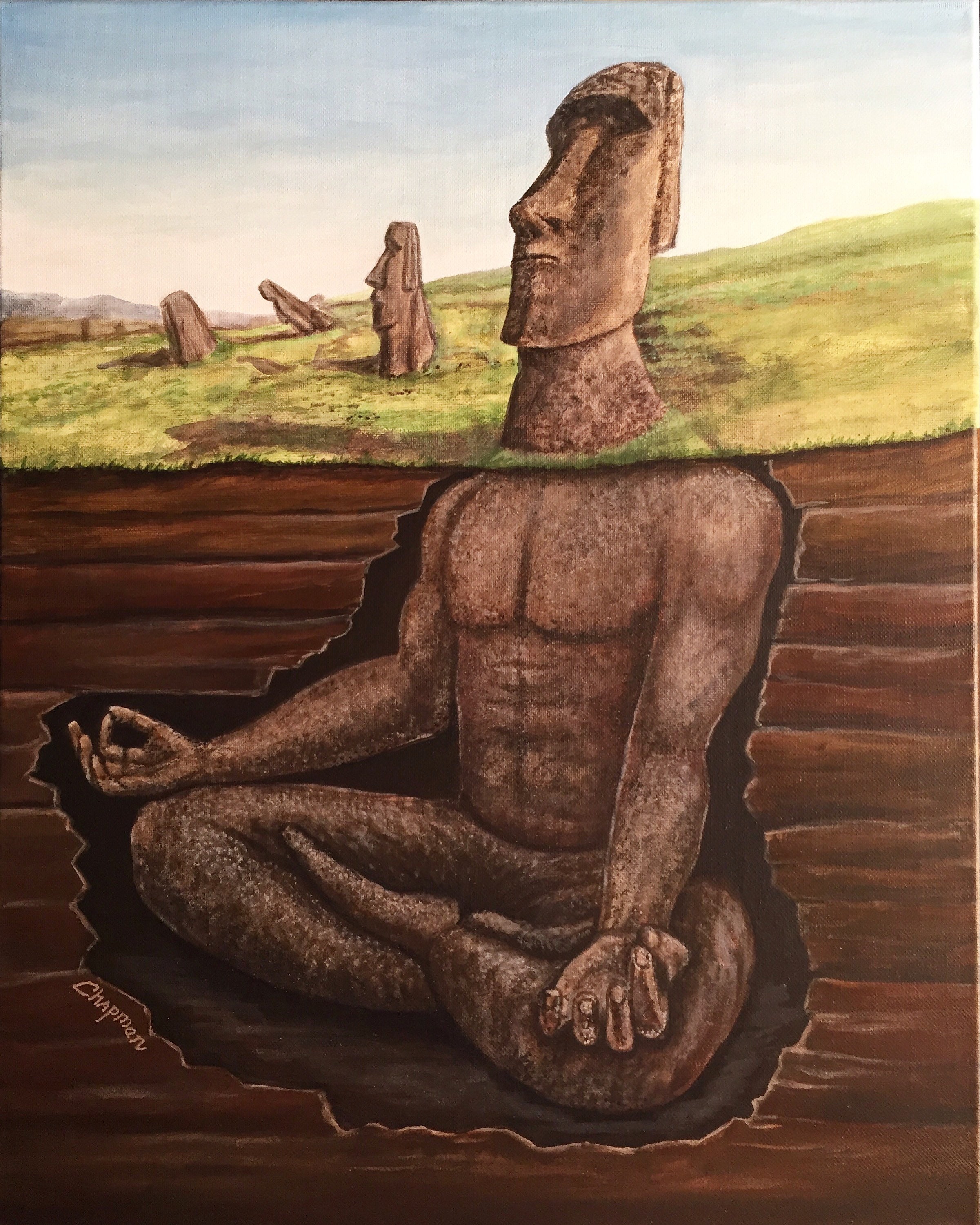 top 5 moai ? - AMOGUS Magnet for Sale by John-Xi-Nah