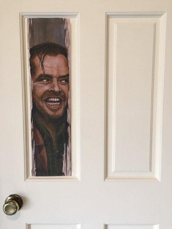 Here S Johnny Life Size Door Sticker 6 X 30 Scanned From My Original Painting