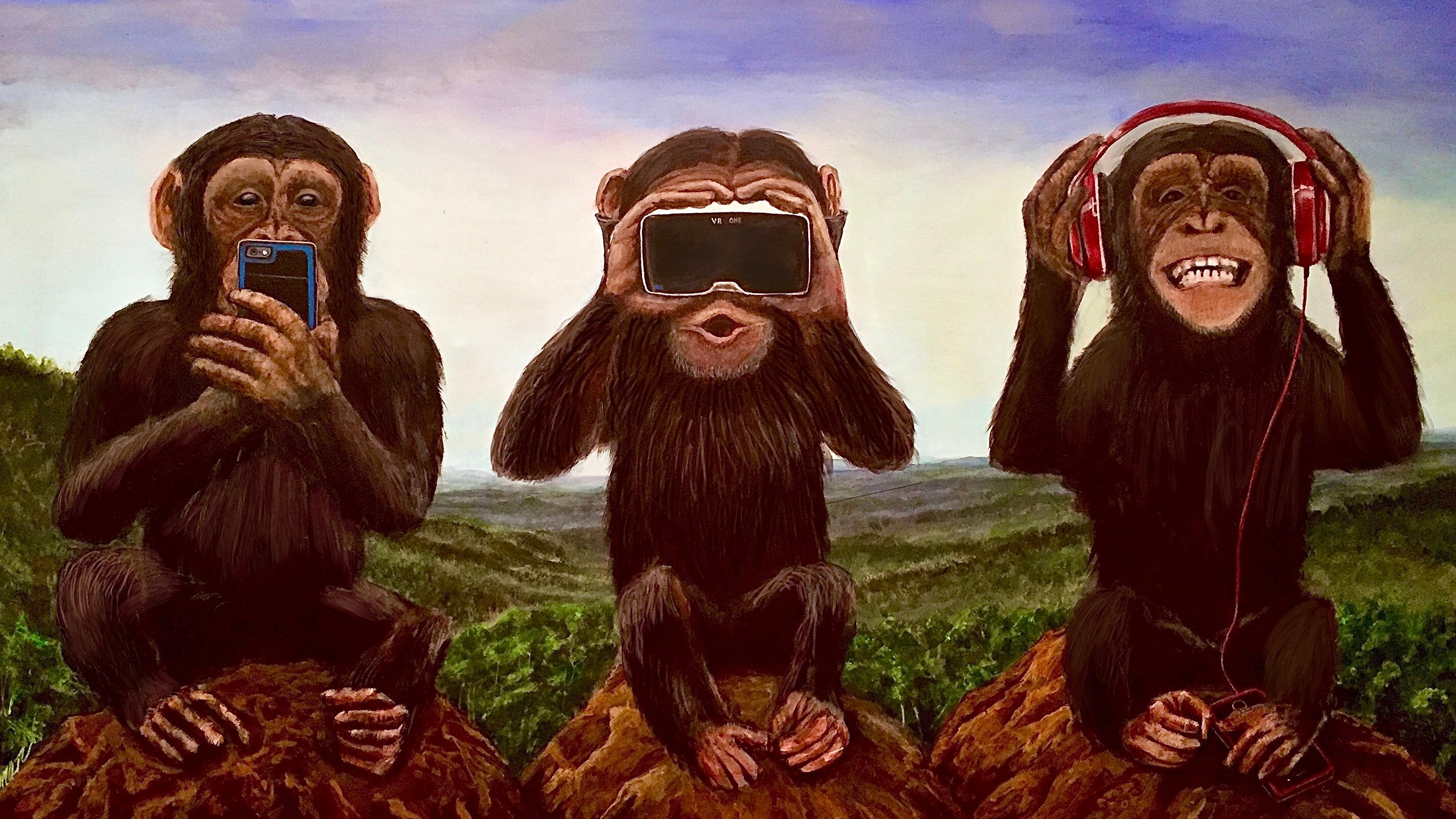 Не слышу не вижу не говорю обезьяны