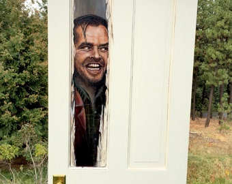 Here's Johnny Jack Nicholson Custom Door Original Painting -  Denmark