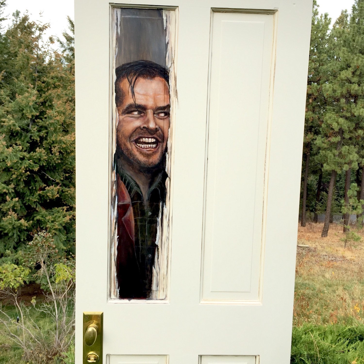 Here's Johnny Jack Nicholson Custom Door Original Painting -  Denmark