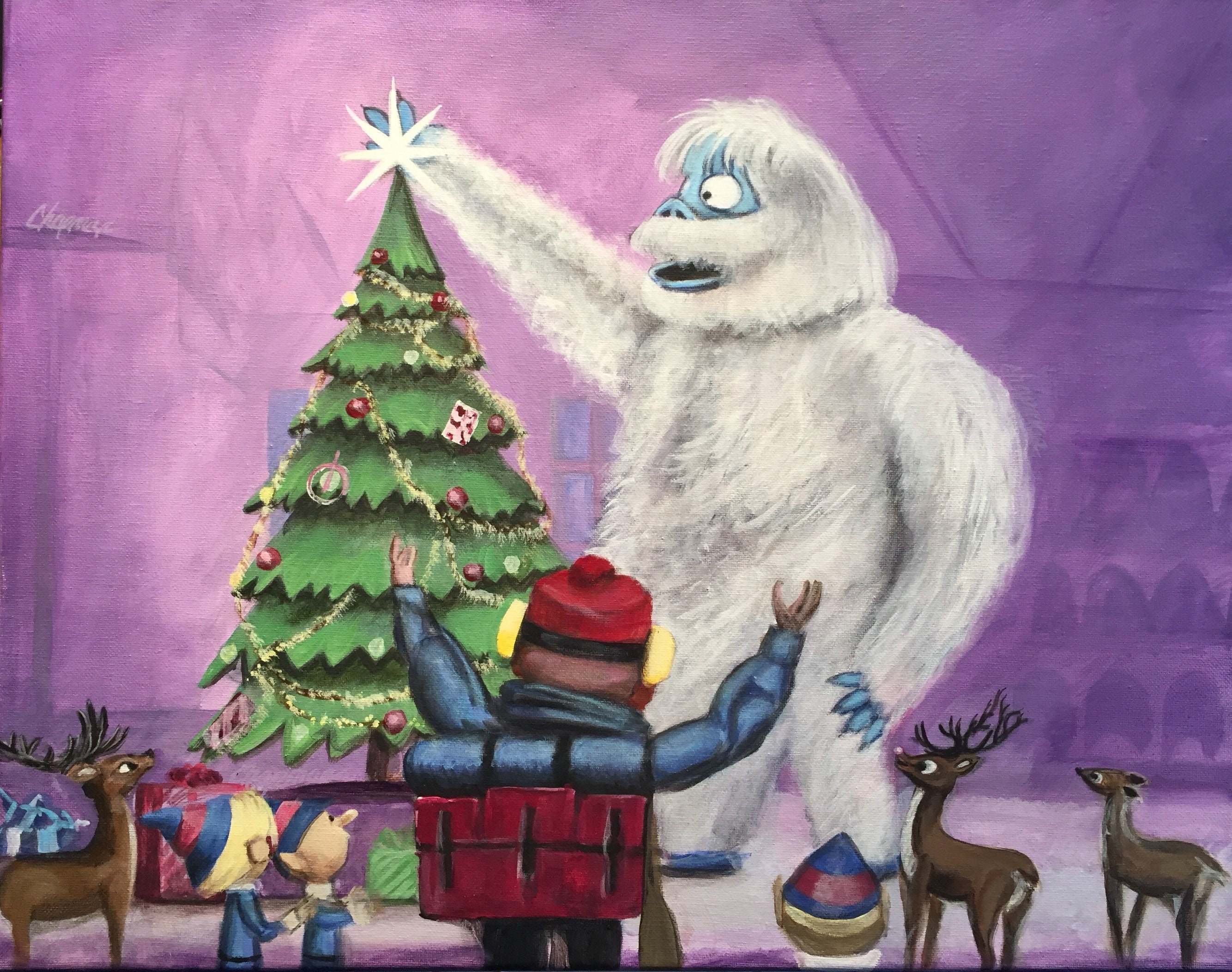 My attempt at abominable snowman tree
