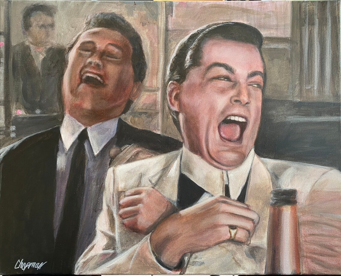 Goodfellas meme Ray Liotta laughing. 16 x 20 original Etsy