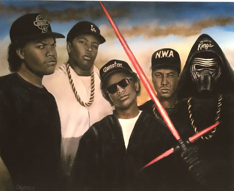 Mc Ren and NWA Meet Star Wars. 8x10 Print | Etsy