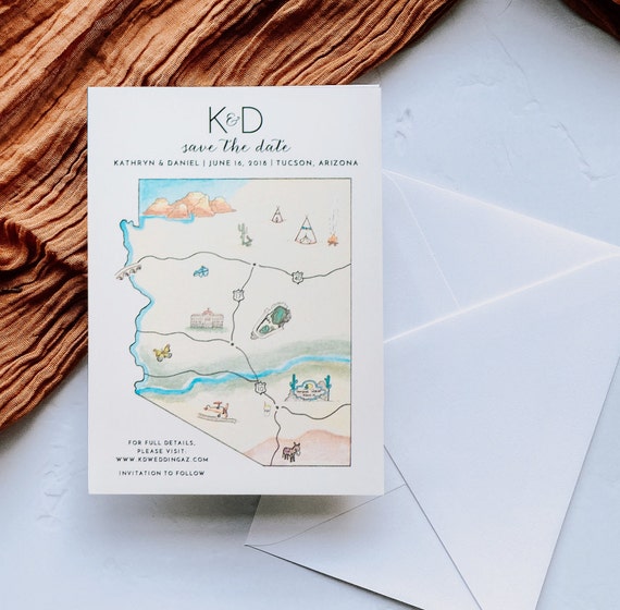 Custom Illustrated Map - Etsy