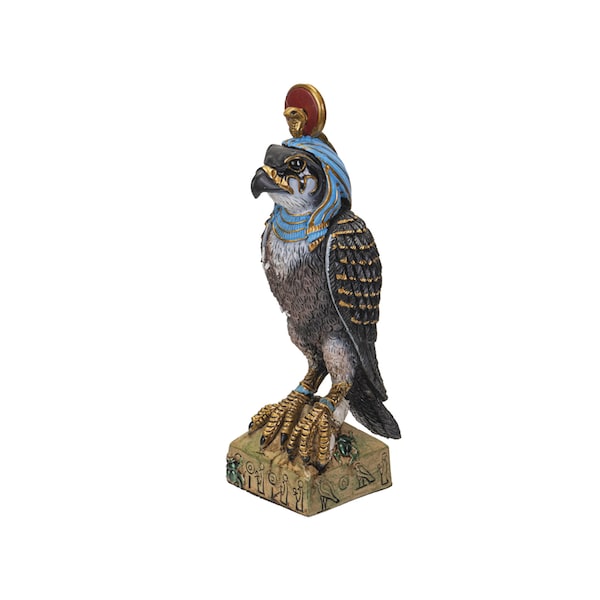 RA EGYPTIAN FIGURINE  egyptian, ra figurine, egyptian god, god who created everything, god of the sun, sun god, falcon, sun disk