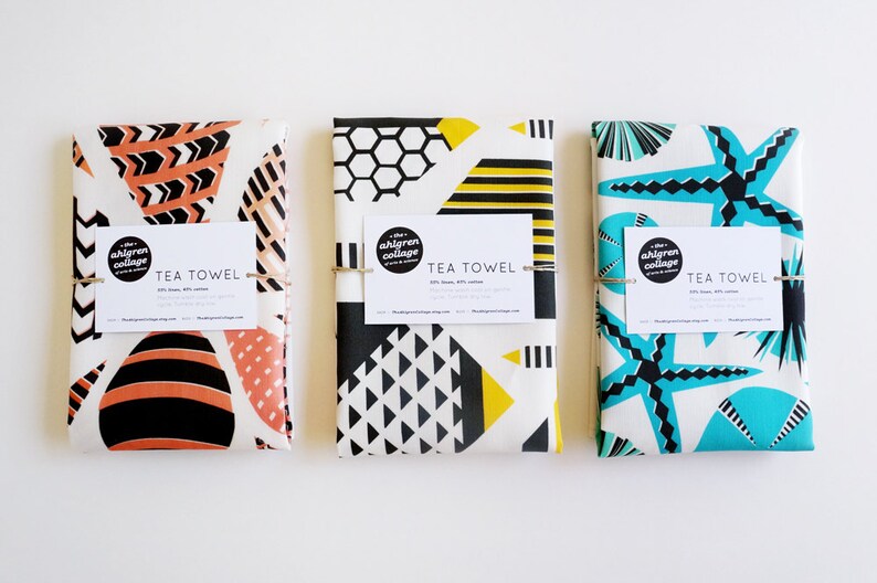 Set of 2 ecofriendly tea towels pick any 2 colorful Etsy